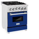 ZLINE 24 in. 2.8 cu. ft. Range with Gas Stove and Gas Oven in DuraSnow Stainless Steel (RGS-SN-24) [Color: Blue Matte]