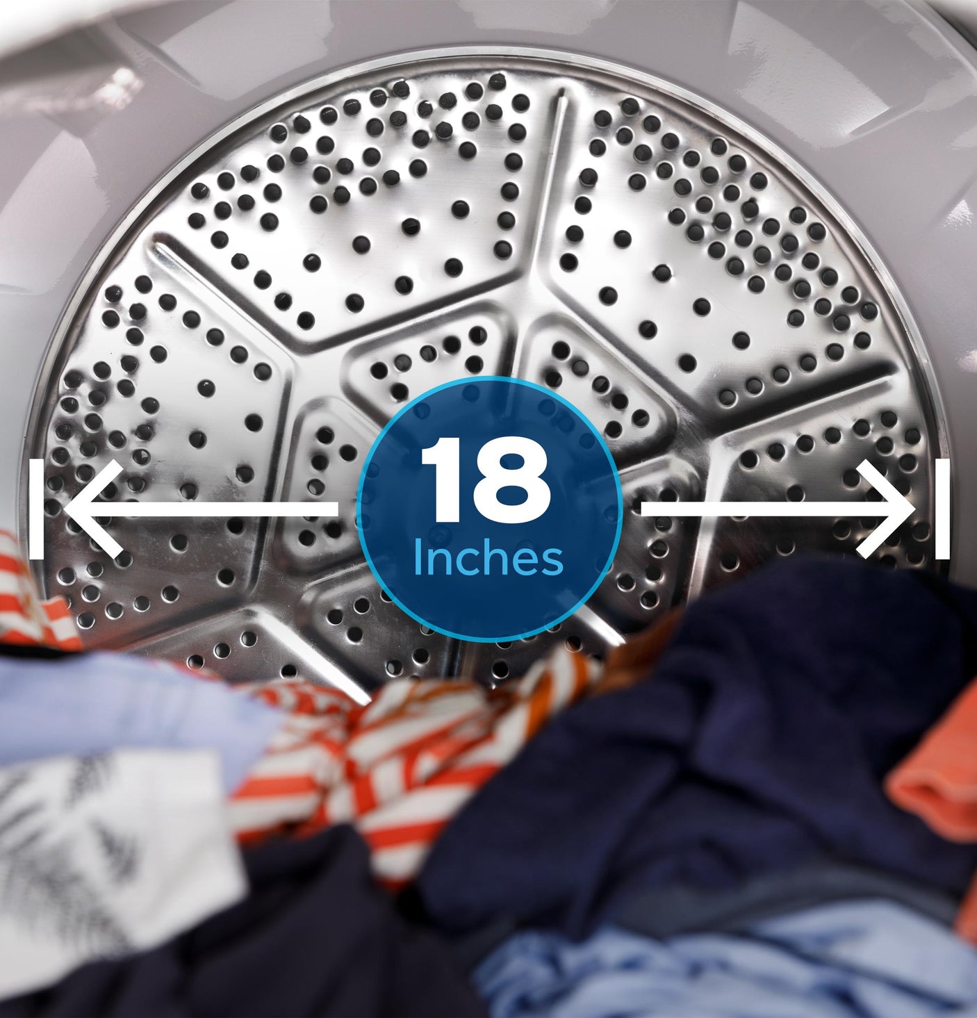 GE® 7.2 cu. ft. Capacity Electric Dryer with Up To 120 ft. Venting&#x200B; and Reversible Door&#x200B;