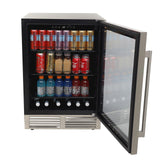 Avanti DESIGNER Series Beverage Center, 126 Can Capacity - Stainless Steel / 5.8 cu. ft.