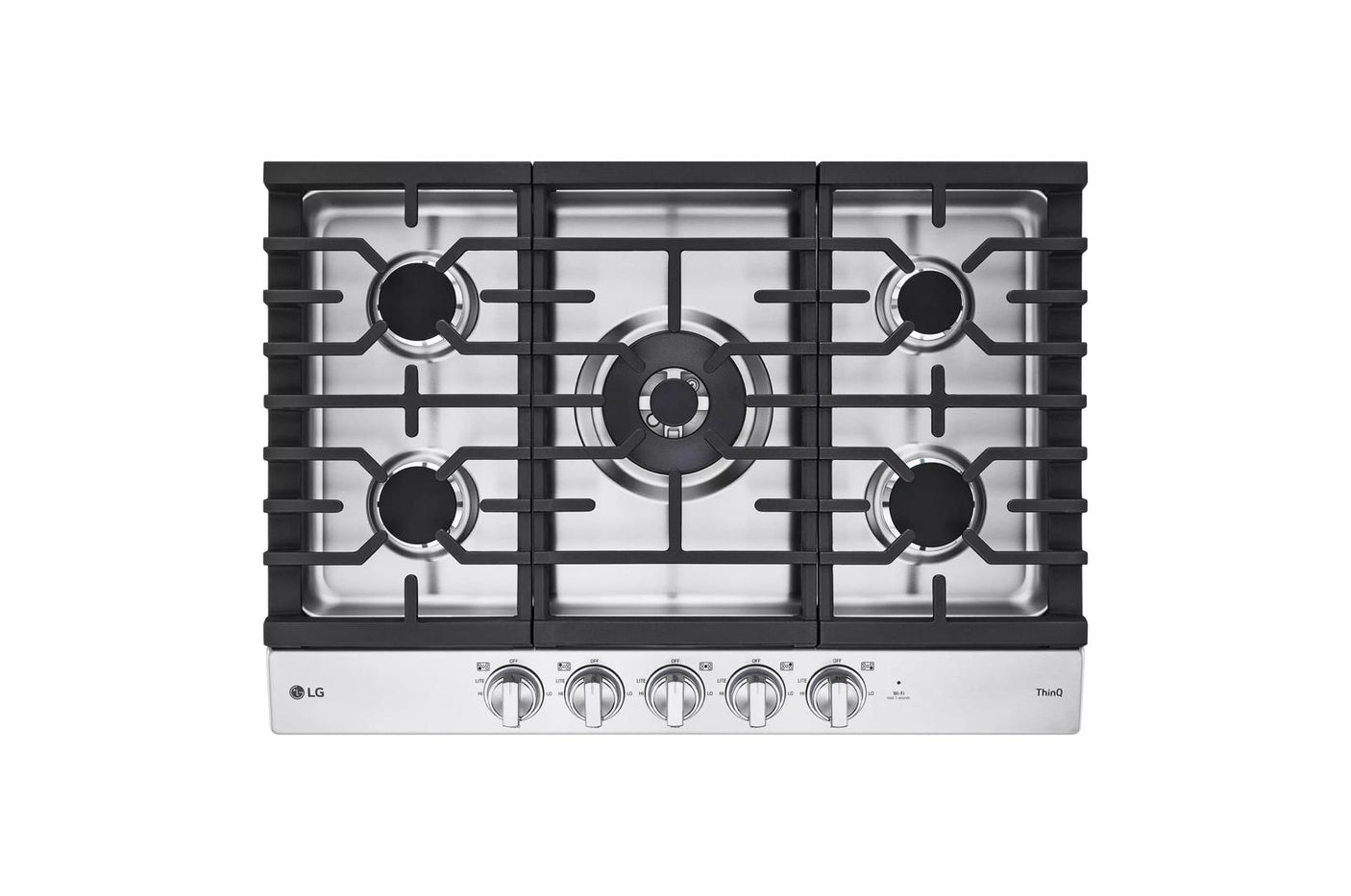 30" Smart Gas Cooktop with UltraHeat™ 22K BTU Dual Burner and LED Knobs