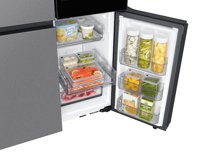 Bespoke 23 cu. ft. Counter Depth 4-Door Flex™ Refrigerator with AI Family Hub™+ & AI Vision Inside™ in Stainless Steel