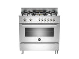 36 5-Burner, Gas Oven Stainless