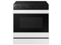 Bespoke 6.3 cu. ft. Smart Slide-In ENERGY STAR® Certified Electric Range with Air Fry in White Glass