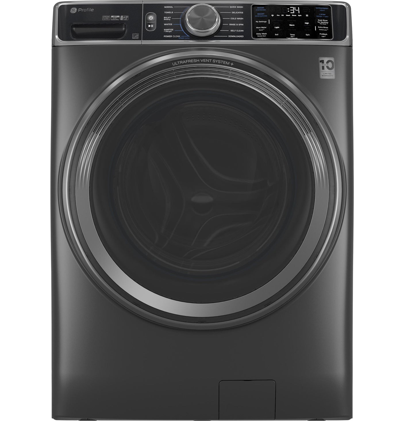 GE Profile™ 5.5 cu. ft. Capacity Smart Front Load ENERGY STAR® Steam Washer with UltraFresh Vent System+ and Smart Wash & Smart Rinse