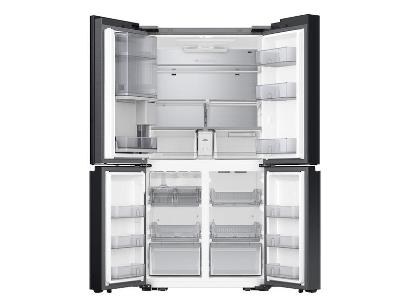 Bespoke 23 cu. ft. Counter Depth 4-Door Flex™ Refrigerator with Beverage Zone™ & Auto Open Door in White Glass