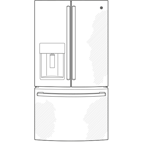 GE® ENERGY STAR® 27.7 Cu. Ft. French-Door Refrigerator