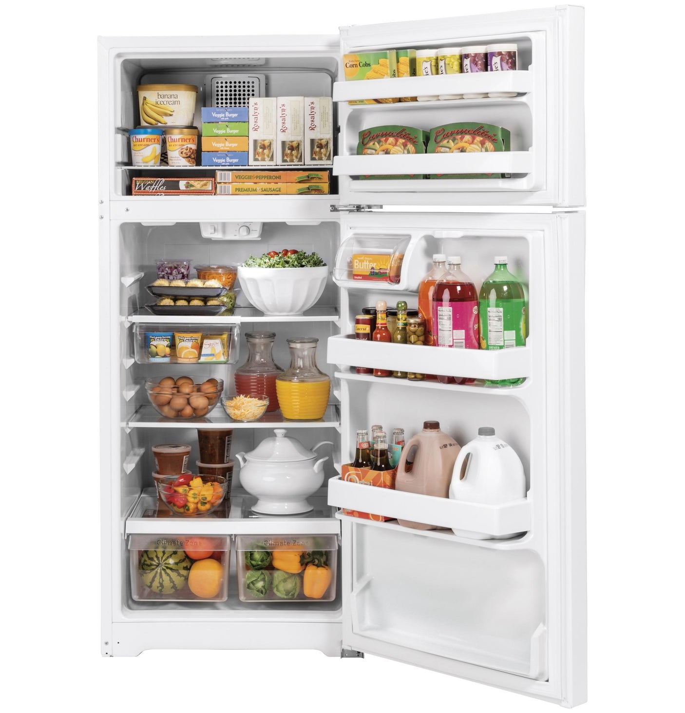 GE® ENERGY STAR® 16.6 Cu. Ft. Top-Freezer Refrigerator