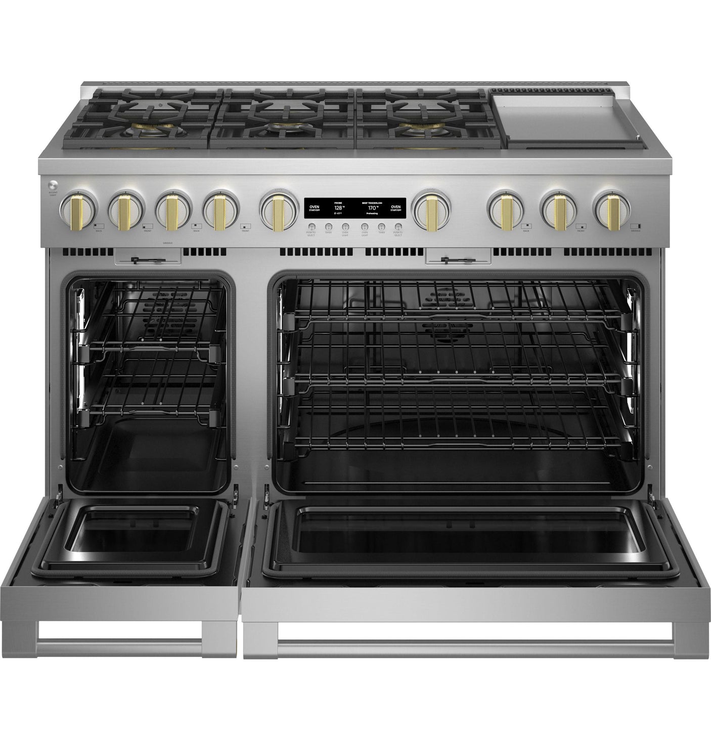 Monogram 48" Dual-Fuel Professional Range with 6 Burners and Griddle