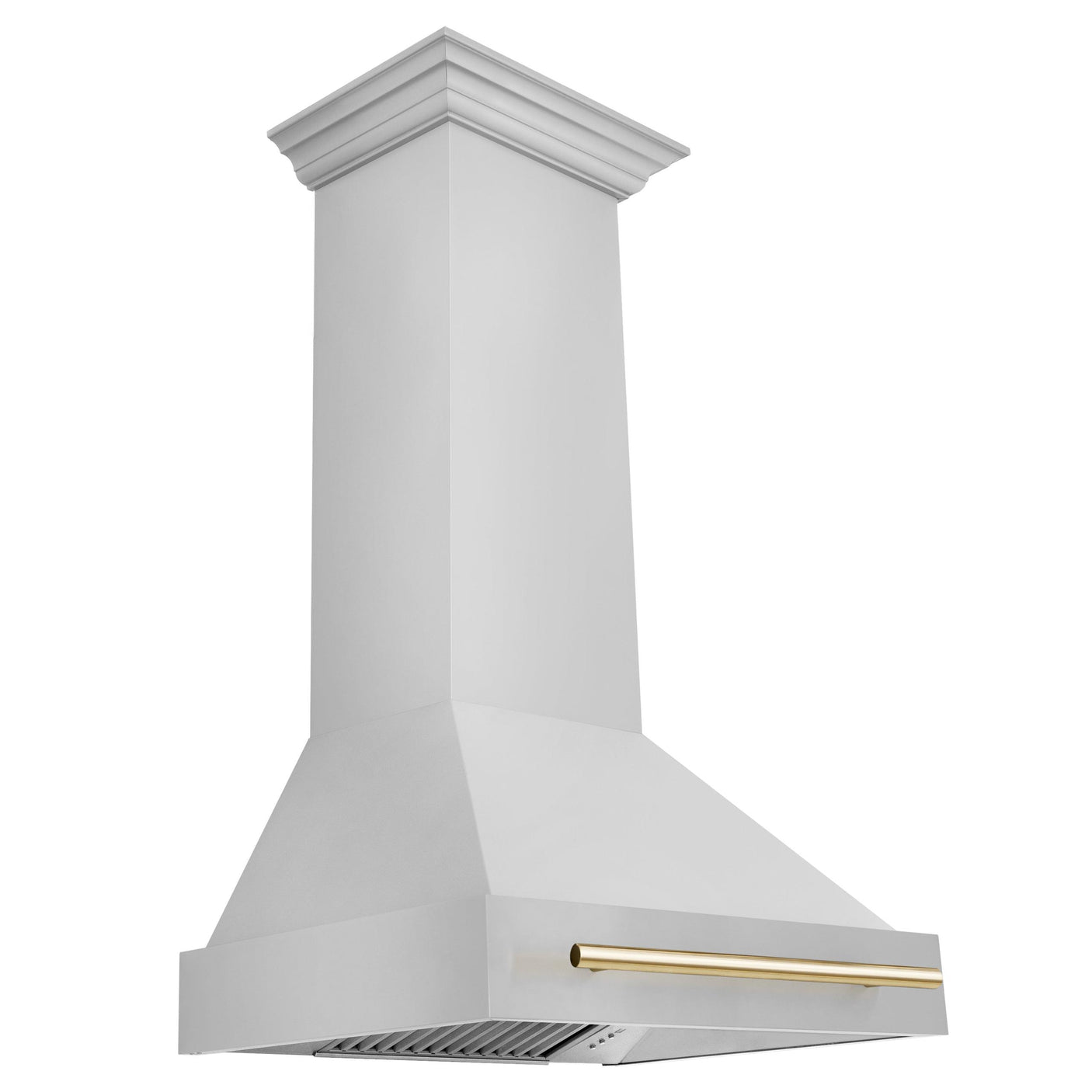 ZLINE 30 in. Autograph Edition Stainless Steel Range Hood with Stainless Steel Shell and Handle (8654STZ-30) [Color: Champagne Bronze]