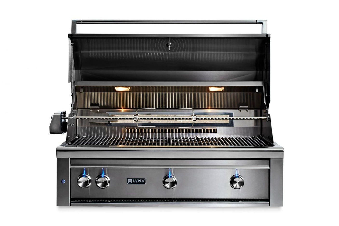 42" Built-In Grill w/ Rotisserie - Glacier