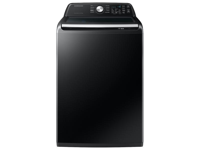 4.6 cu. ft. Large Capacity Smart Top Load Washer with ActiveWave™ Agitator and Active WaterJet in Brushed Black