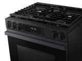 Bespoke 6.0 cu. ft. Smart Slide-In Gas Range with Precision Knobs in Matte Black Steel