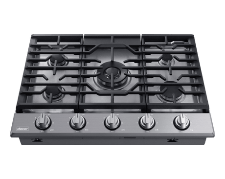 Transitional 30" Gas Cooktop, Silver Stainless Steel, Natural Gas/Liquid Propane