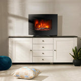 Danby Designer 22" Wall Mount Electric Fireplace in Black