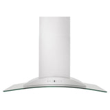 ZLINE Convertible Vent Wall Mount Range Hood in Stainless Steel & Glass (KN)