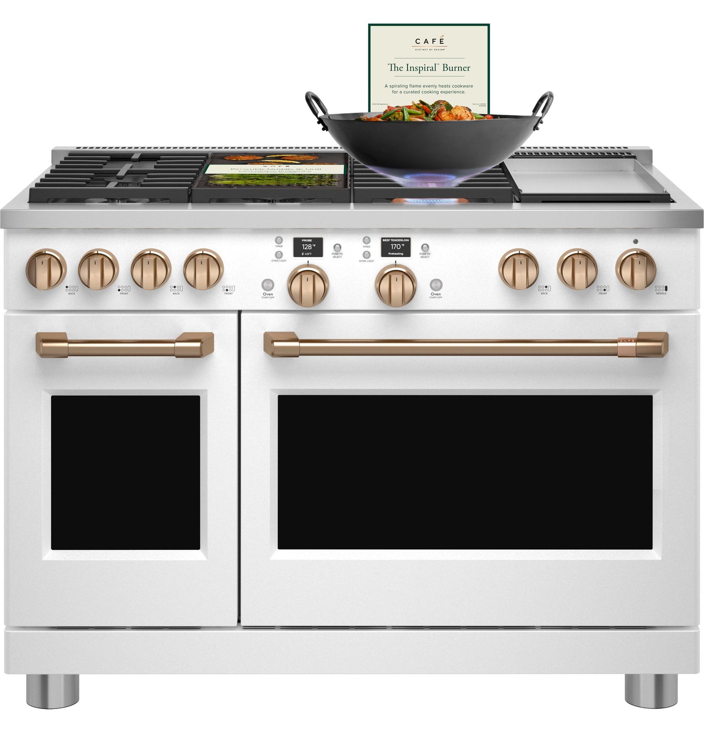 Café™ 48" Smart Dual-Fuel Commercial-Style Range with 6 Burners and Griddle (Natural Gas)