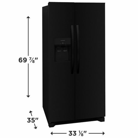 Frigidaire 22 Cu. Ft. 33" Standard Depth Side by Side Refrigerator