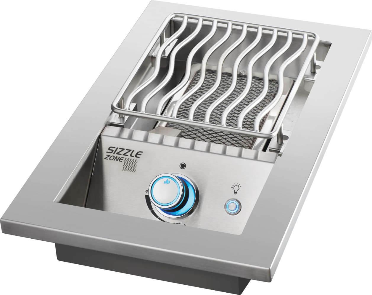 Built-in 700 Series Single Infrared Burner with Stainless Steel Cover , Natural Gas, Stainless Steel