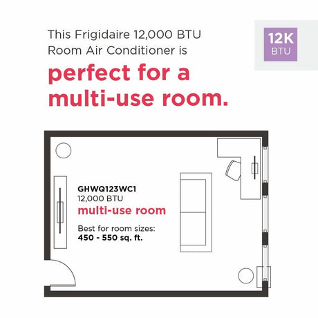 Frigidaire Gallery 12,000 BTU Inverter Window Room Air Conditioner with Wi-Fi (Energy Star)