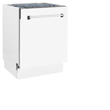 ZLINE 24" Tallac Series 3rd Rack Dishwasher with Traditional Handle, 51dBa (DWV-24) [Color: White Matte]