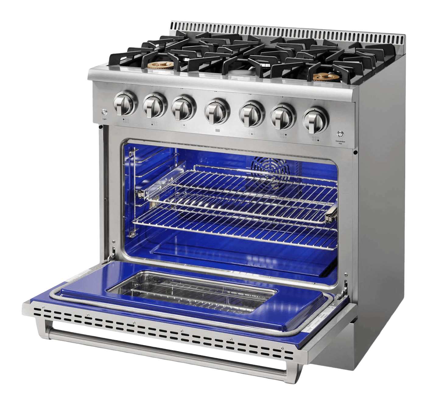 Thor Kitchen 36-inch Professional Liquid Propane Range - Hrg3618ulp