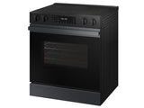 Bespoke 6.3 cu. ft. Smart Slide-In Electric Range with Precision Knobs in Matte Black Steel