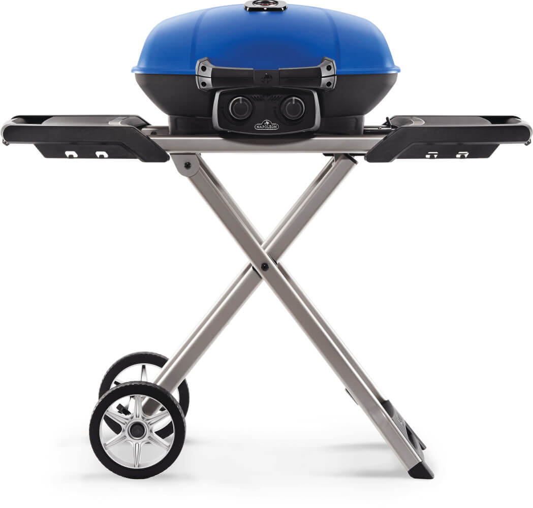 TravelQ 285X with Scissor Cart , Propane, Blue