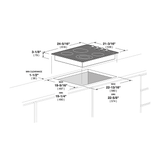 24" RADIANT COOKTOP WITH KNOBS