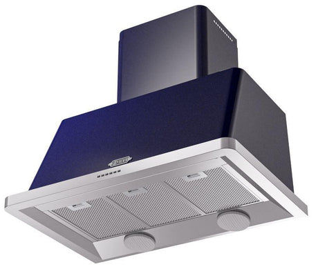 Majestic 36 Inch Blue Wall Mount Convertible Range Hood