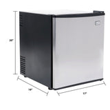 1.7 cu. ft. Portable Superconductor All Refrigerator - Stainless Steel with Black Cabinet / 1.7 cu. ft.