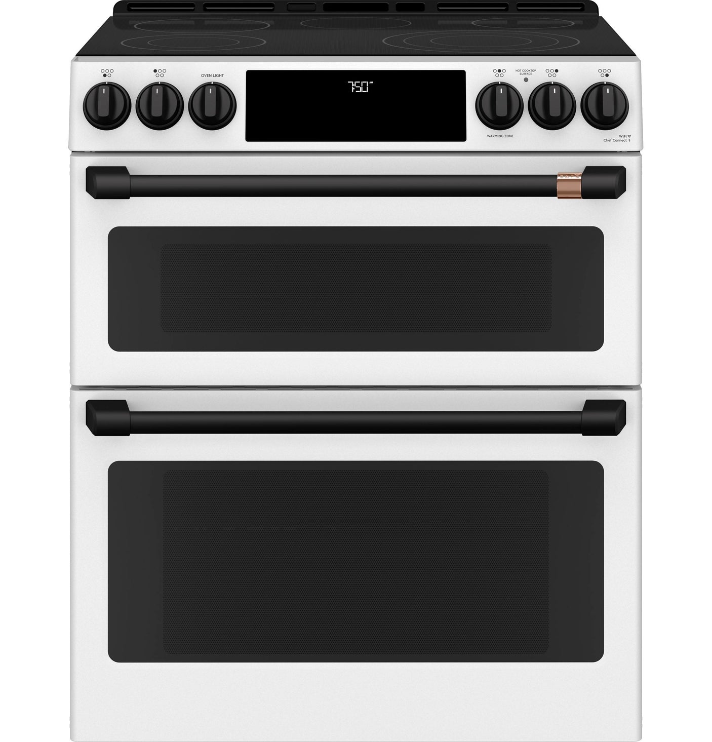 Café™ 30" Smart Slide-In, Front-Control, Radiant and Convection Double-Oven Range