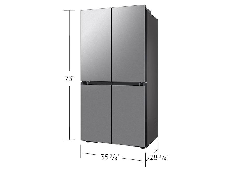 Bespoke 23 cu. ft. Counter Depth 4-Door Flex™ Refrigerator with Beverage Center™ & Customizable Door Panels in Stainless Steel