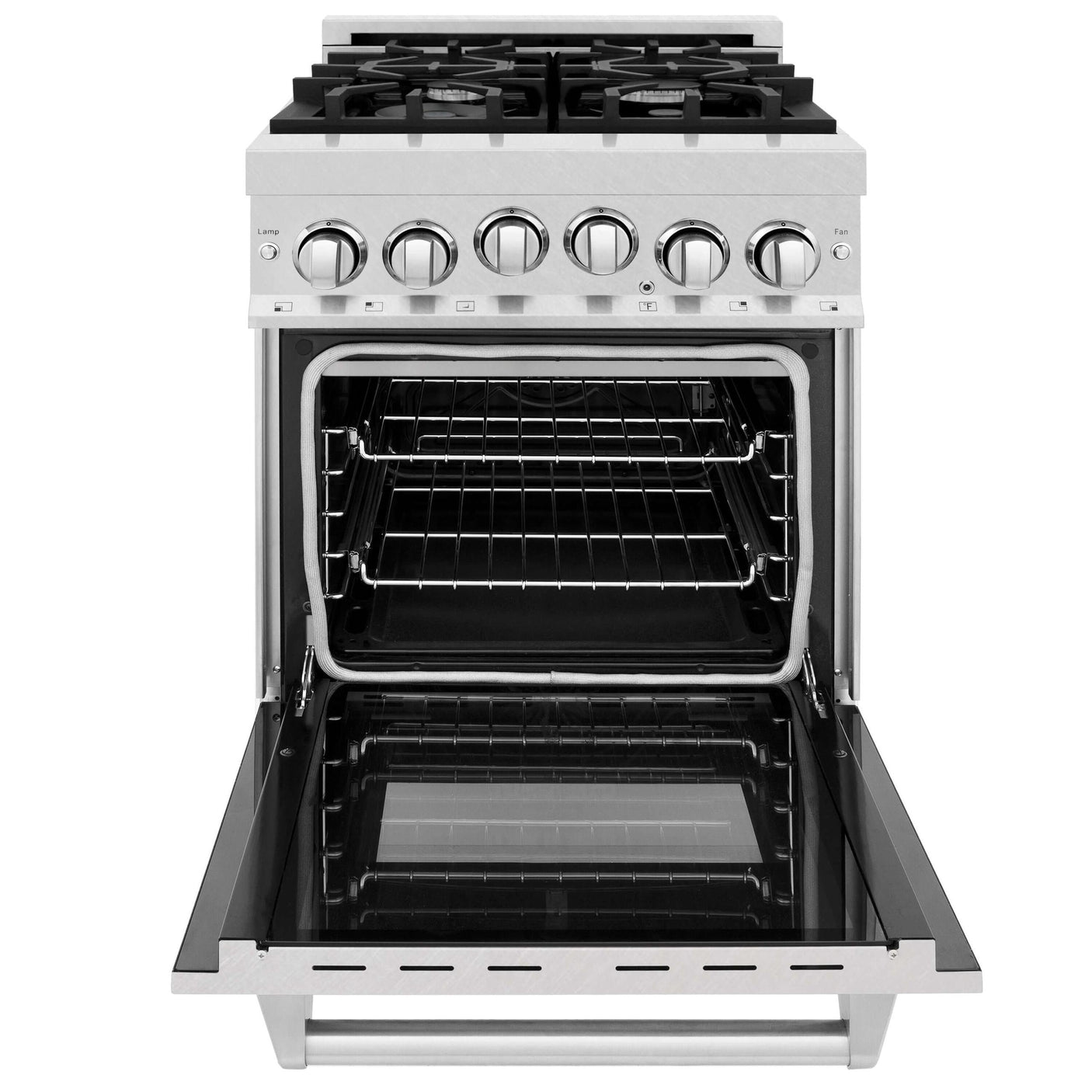 ZLINE 24 in. 2.8 cu. ft. Range with Gas Stove and Gas Oven in DuraSnow Stainless Steel (RGS-SN-24) [Color: Blue Matte]