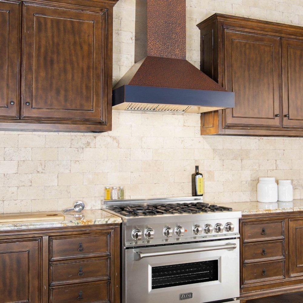 ZLINE 30" Designer Series Embossed Copper Finish Wall Range Hood (655-EBXXX-30)