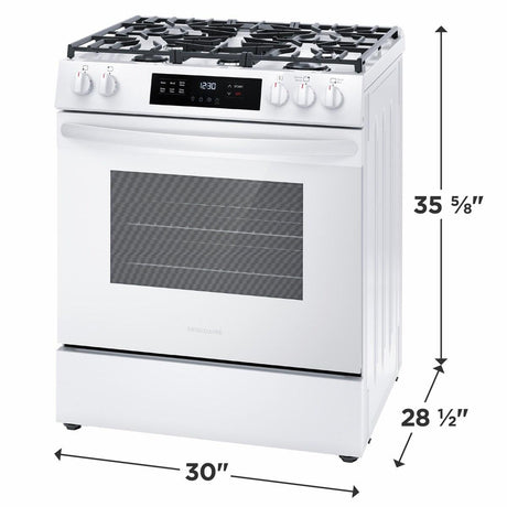 Frigidaire 30" Front Control Gas Range with Quick Boil