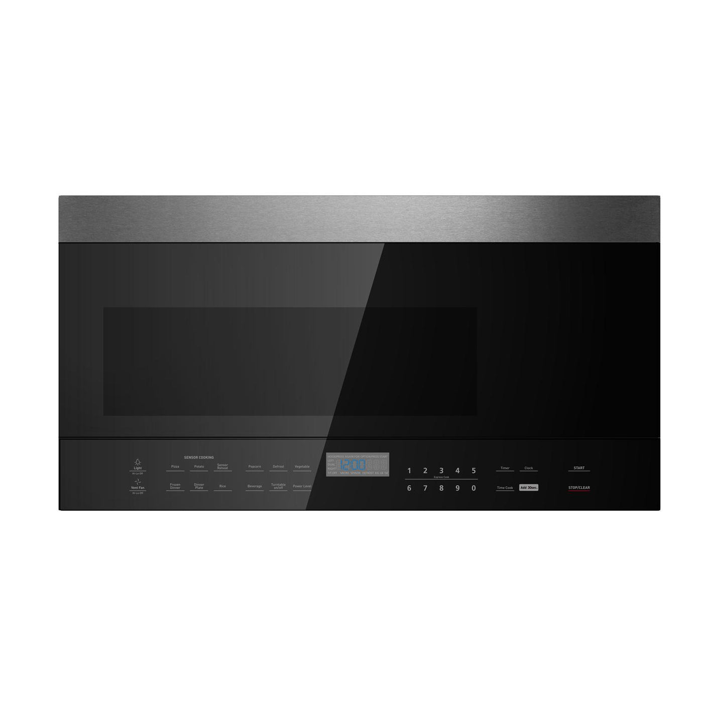 30" W OTR Microwave oven - 1000W 1.6 cu ft - Black w SS trim