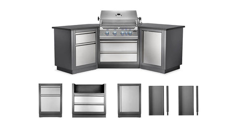 OASIS 200 Outdoor Kitchen, Built-in 700 Series 32 Built-in 700 Series 32 , Propane, Stainless Steel