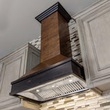 ZLINE Wooden Wall Mount Range Hood in Antigua and Hamilton - Includes Motor (329AH)