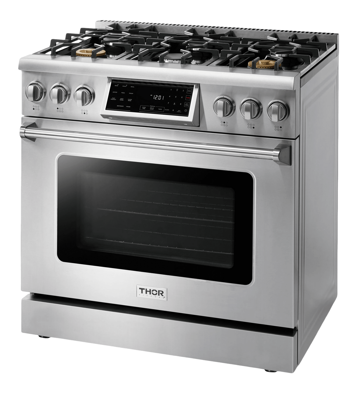 Thor Kitchen 36-inch Tilt Panel Gas Range - Professional - Model Trg3601