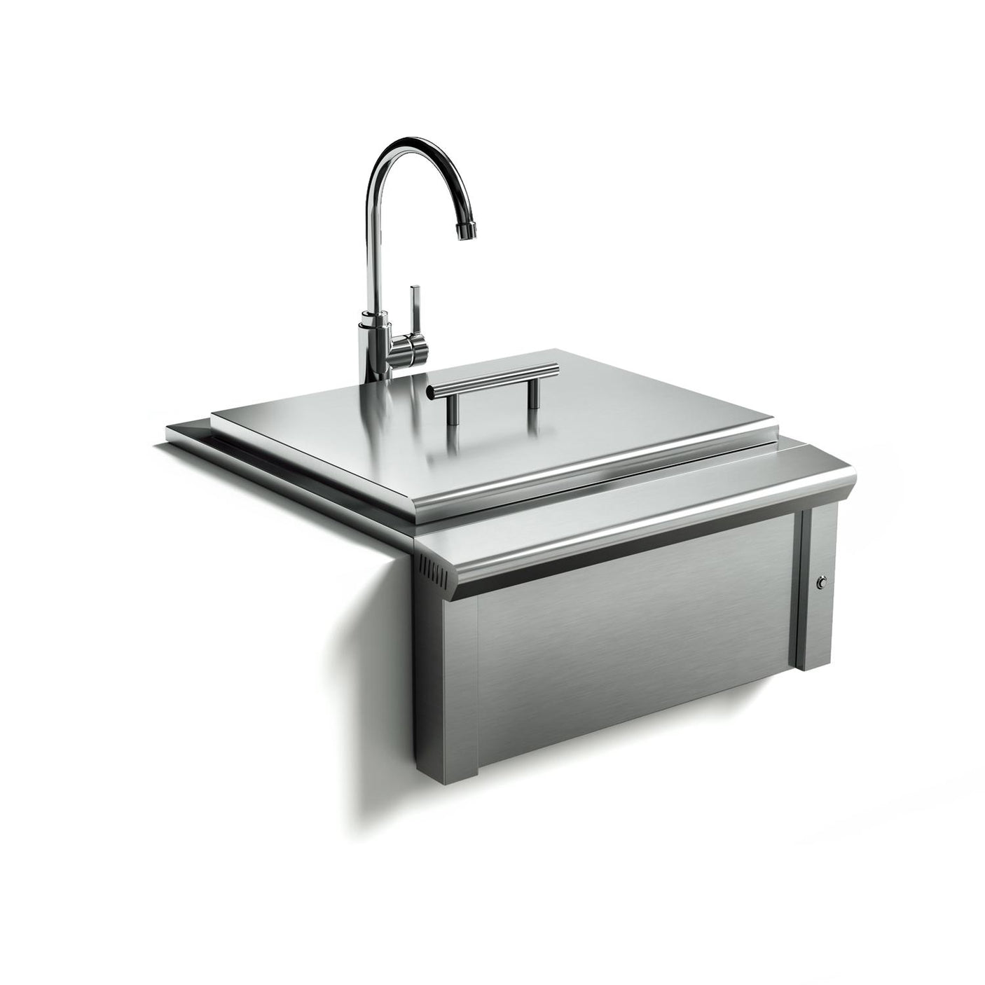 24" SS Apron Sink and Faucet