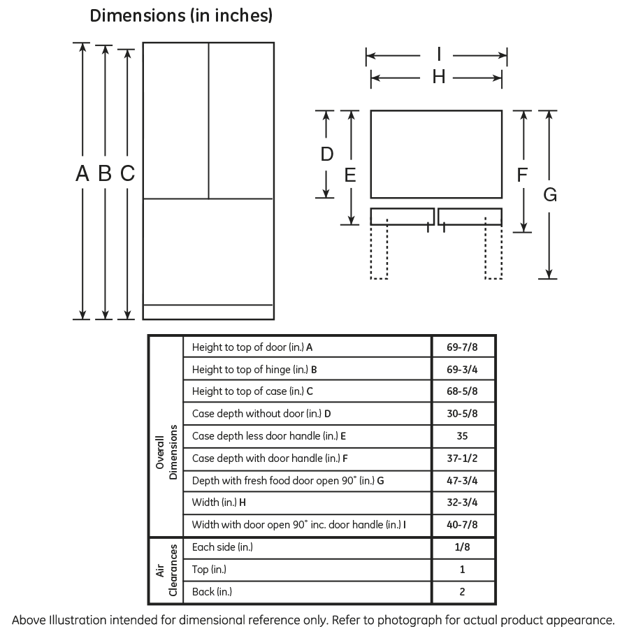 GE® ENERGY STAR® 24.7 Cu. Ft. French-Door Refrigerator