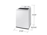 4.5 cu. ft. Top Load Washer with Vibration Reduction Technology+ in White