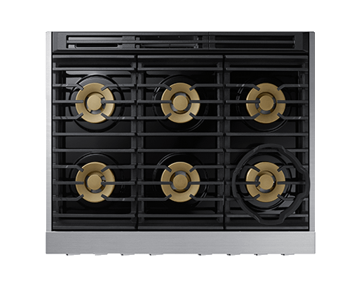 Transitional 36" Dual-Fuel Range, Silver Stainless Steel, Natural Gas/Liquid Propane