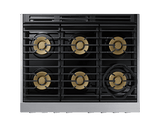 Transitional 36" Dual-Fuel Range, Silver Stainless Steel, Natural Gas/Liquid Propane