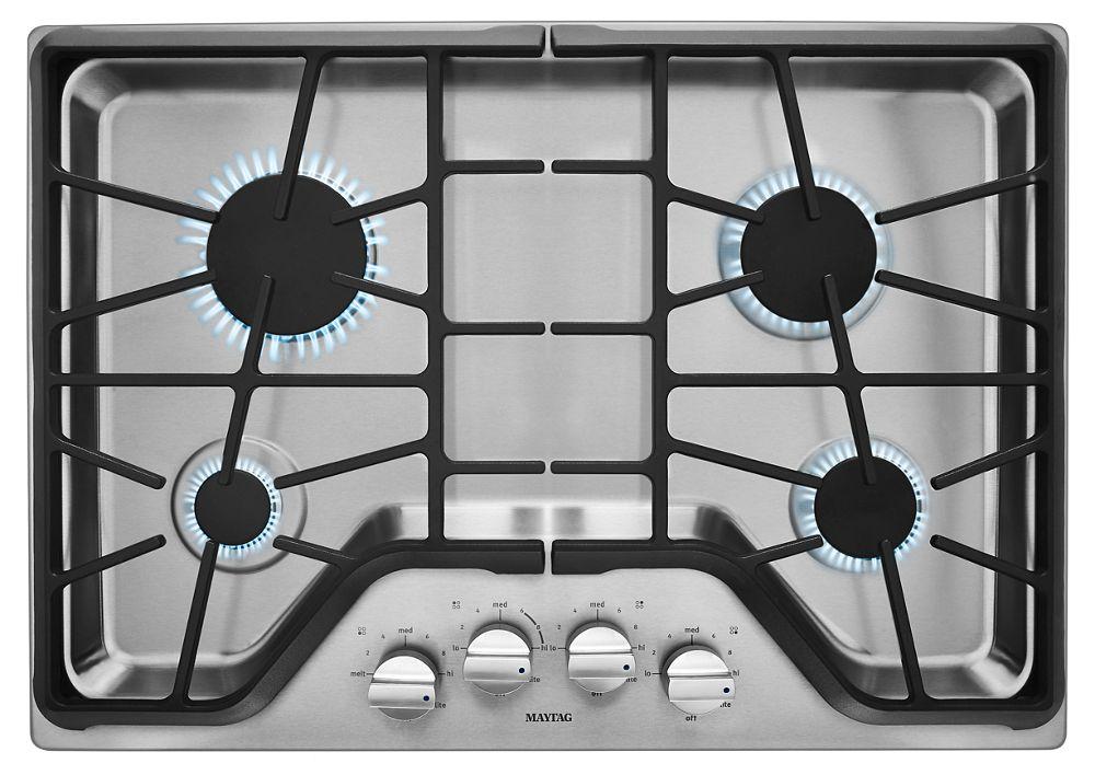 30-inch Wide Gas Cooktop with DuraGuard Protection Finish