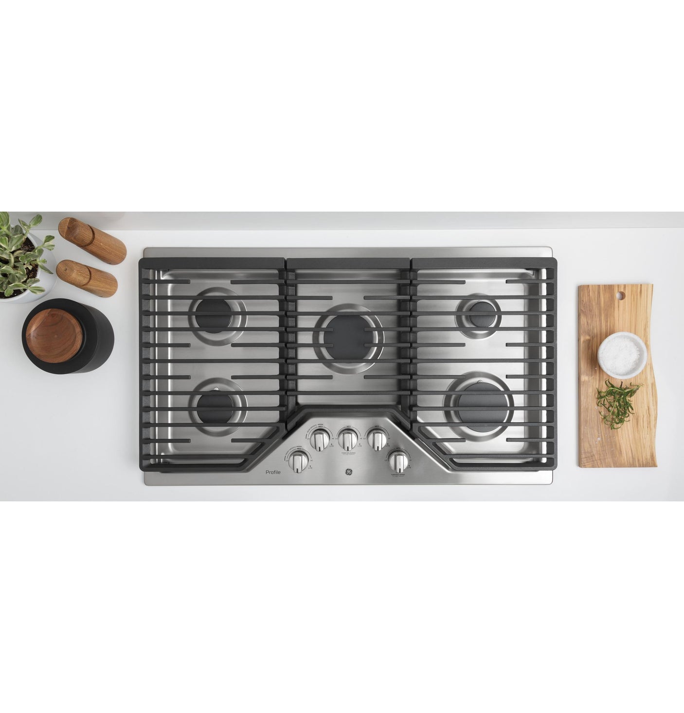 GE Profile™ 36" Built-In Gas Cooktop with Five Burners