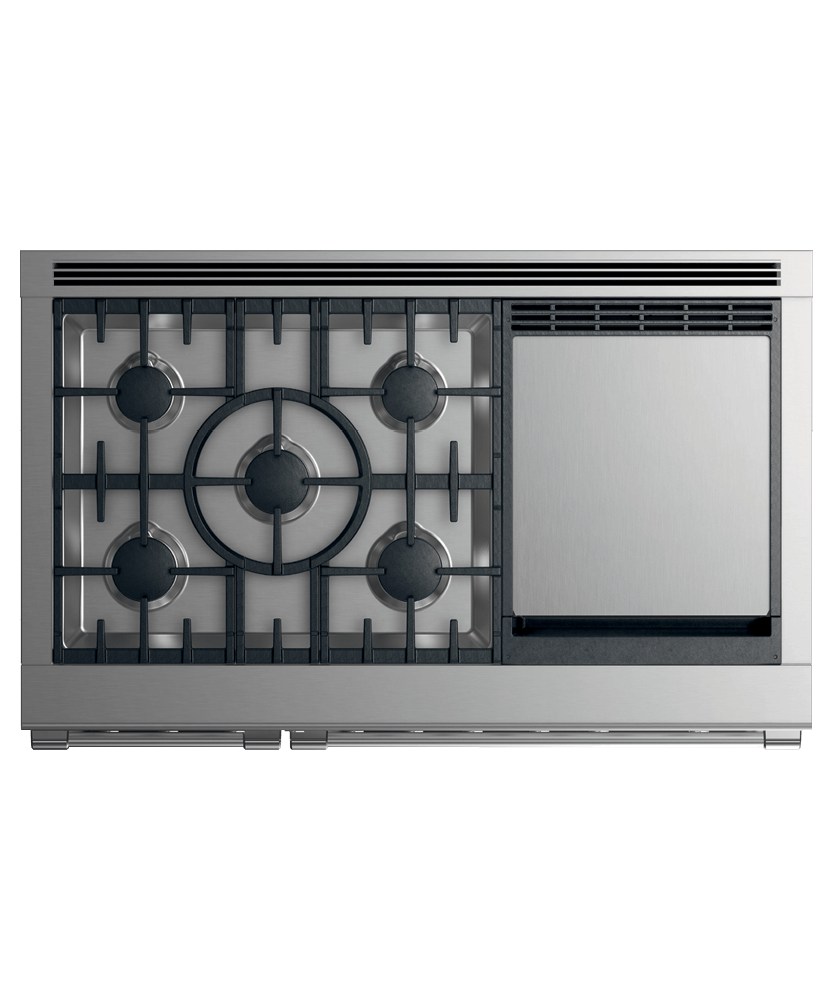 Dual Fuel Range, 48", 5 Burners with Griddle