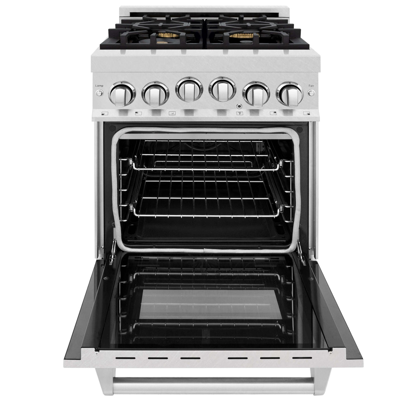 ZLINE 24 in. 2.8 cu. ft. Range with Gas Stove and Gas Oven in DuraSnow Stainless Steel (RGS-SN-24) [Color: Black Matte]