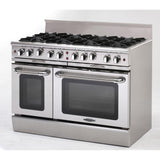 48" Gas Range with 8 Open Burners 25K BTU