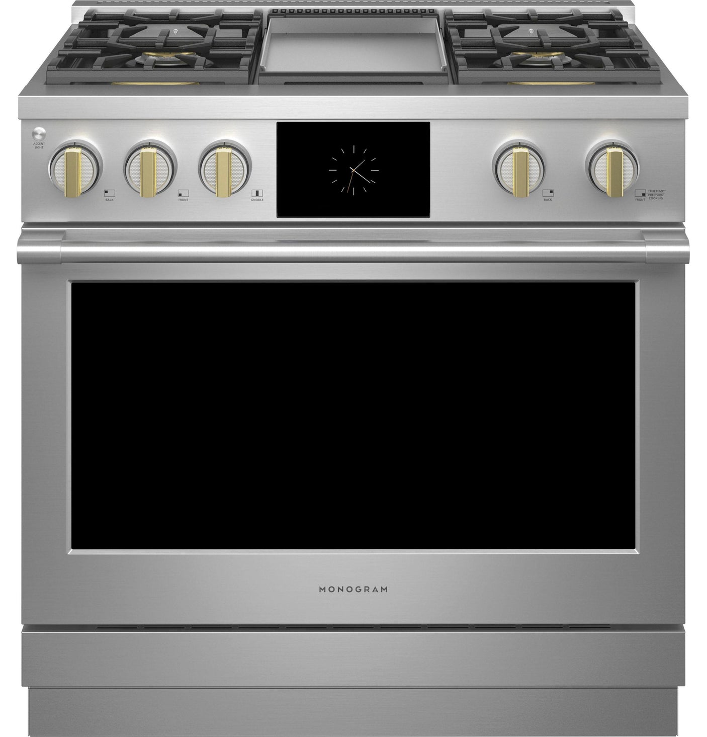 Monogram 36" Dual-Fuel Professional Range with 4 Burners and Griddle